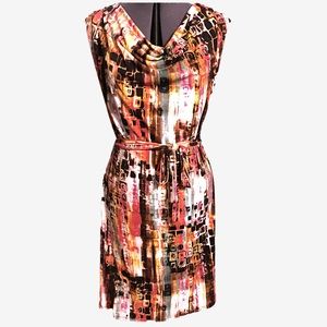 Abstract print dress